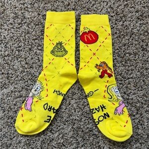 NWOT Yellow Grinch Socks